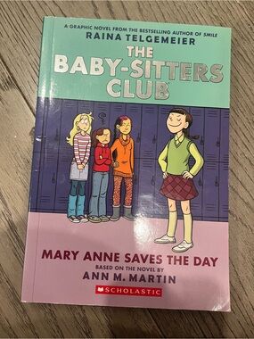 Scholastic The Baby-Sitters Club: Mary Anne Saves the Day - Mint & Pink Cover